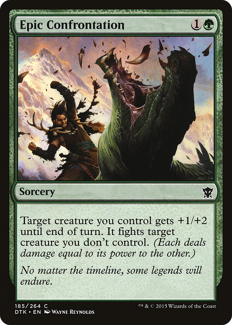 Epic Confrontation (DTK-185) [Dragons of Tarkir] Foil