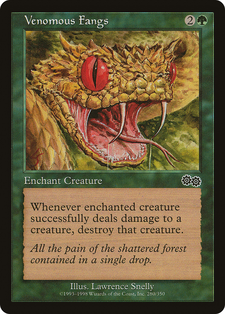 Venomous Fangs (USG-280) [Urza's Saga]