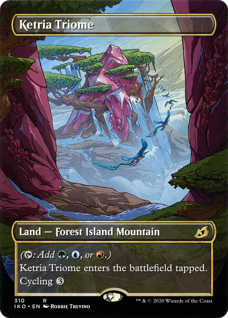 Ketria Triome (Showcase) (IKO-310) (Borderless) [Ikoria: Lair of Behemoths]