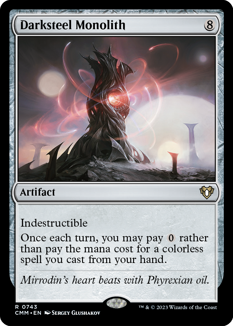 Darksteel Monolith (CMM-743) [Commander Masters]
