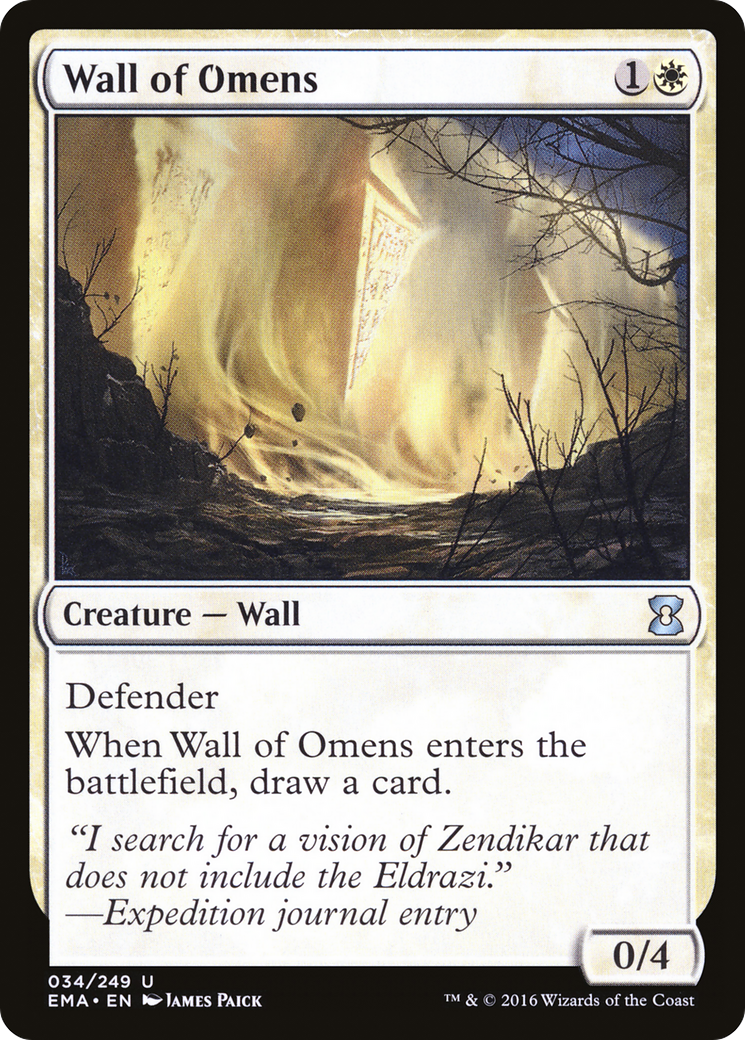 Wall of Omens (EMA-034) [Eternal Masters] Foil