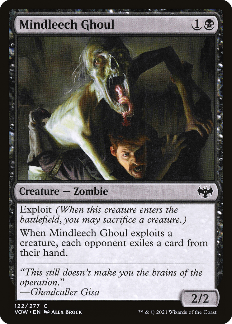 Mindleech Ghoul (VOW-122) [Innistrad: Crimson Vow] Foil