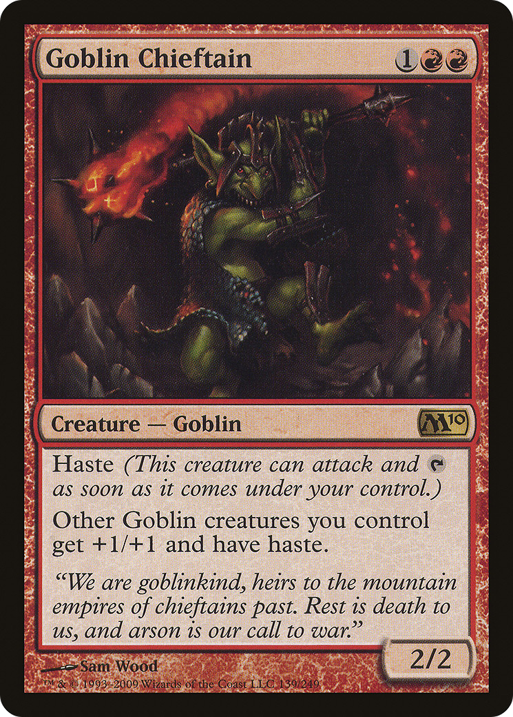 Goblin Chieftain (M10-139) [Magic 2010] Foil