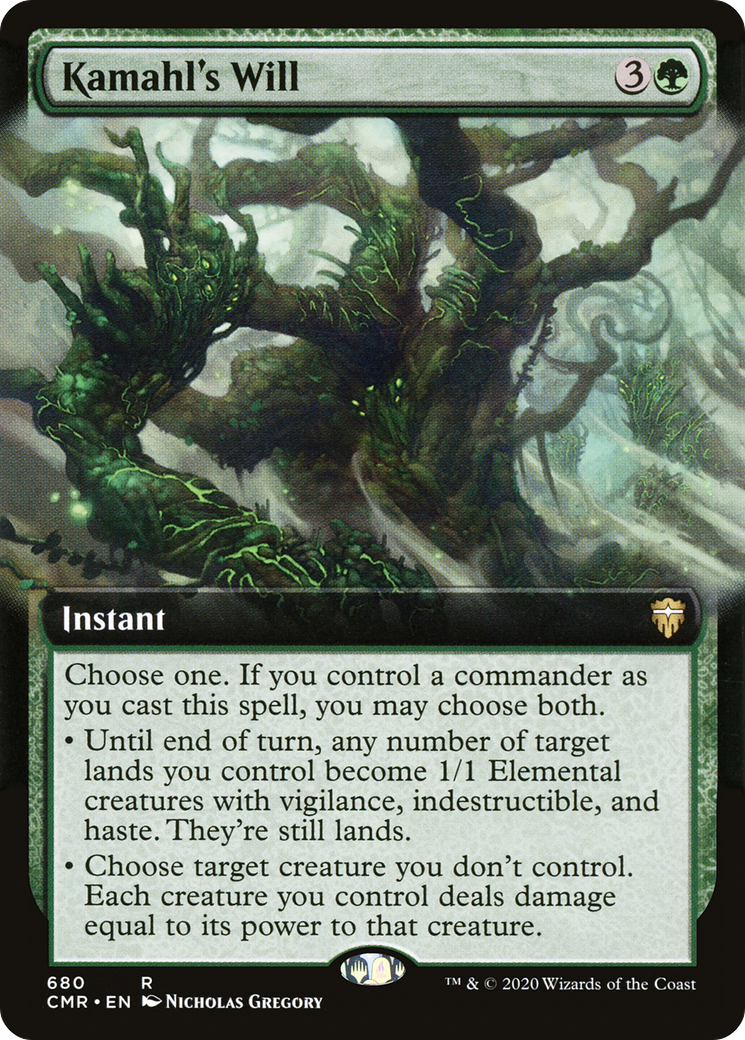 Kamahl's Will (Extended Art) (CMR-680) [Commander Legends]