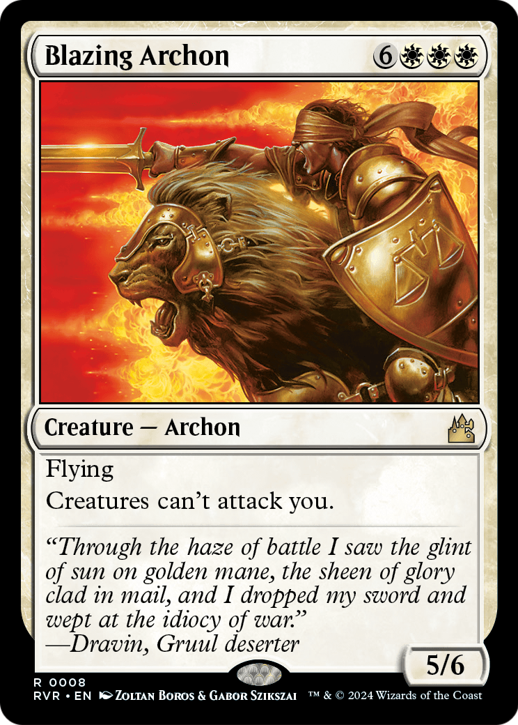 Blazing Archon (RVR-008) [Ravnica Remastered]
