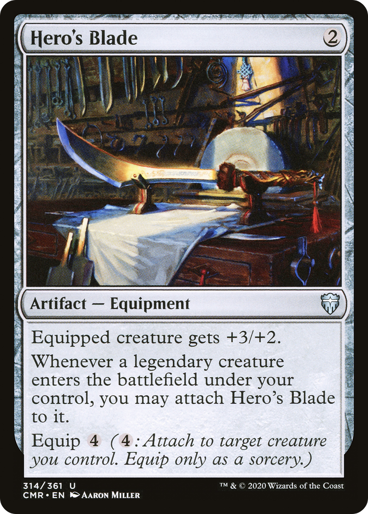 Hero's Blade (CMR-314) [Commander Legends] Foil