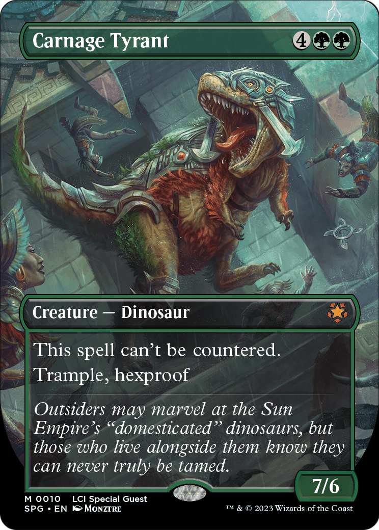 Carnage Tyrant (Borderless) (SPG-010) [Special Guests]