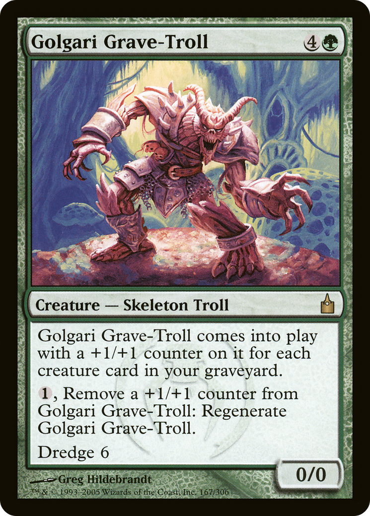 Golgari Grave-Troll (RAV-167) [Ravnica: City of Guilds] Foil