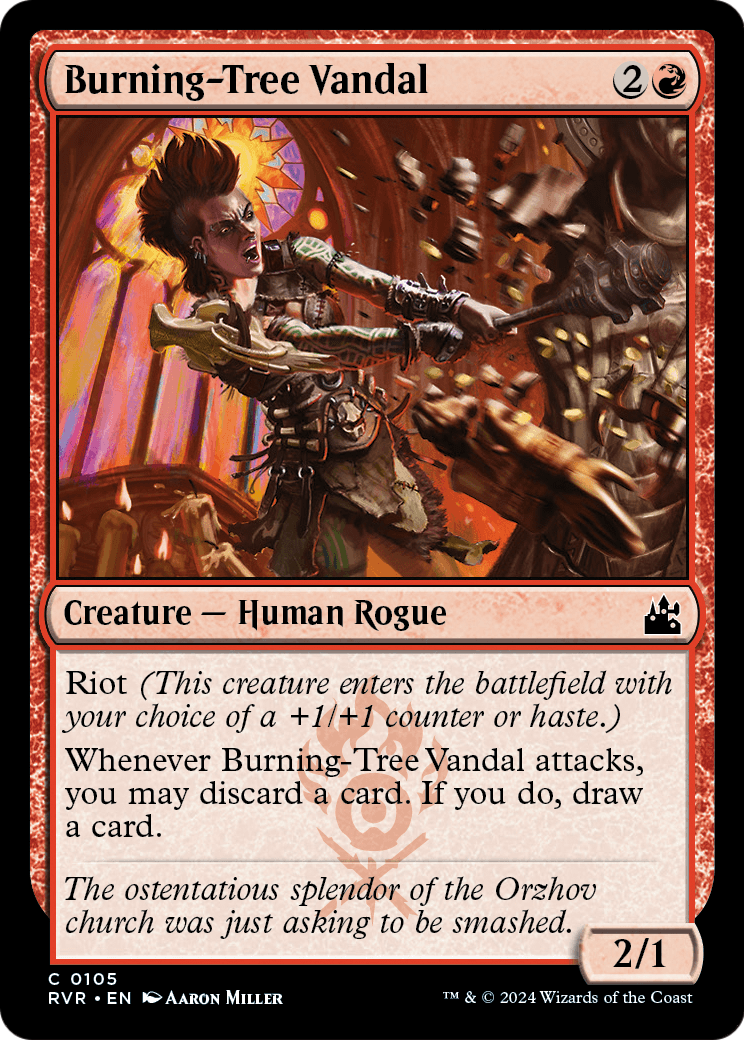 Burning-Tree Vandal (RVR-105) [Ravnica Remastered]