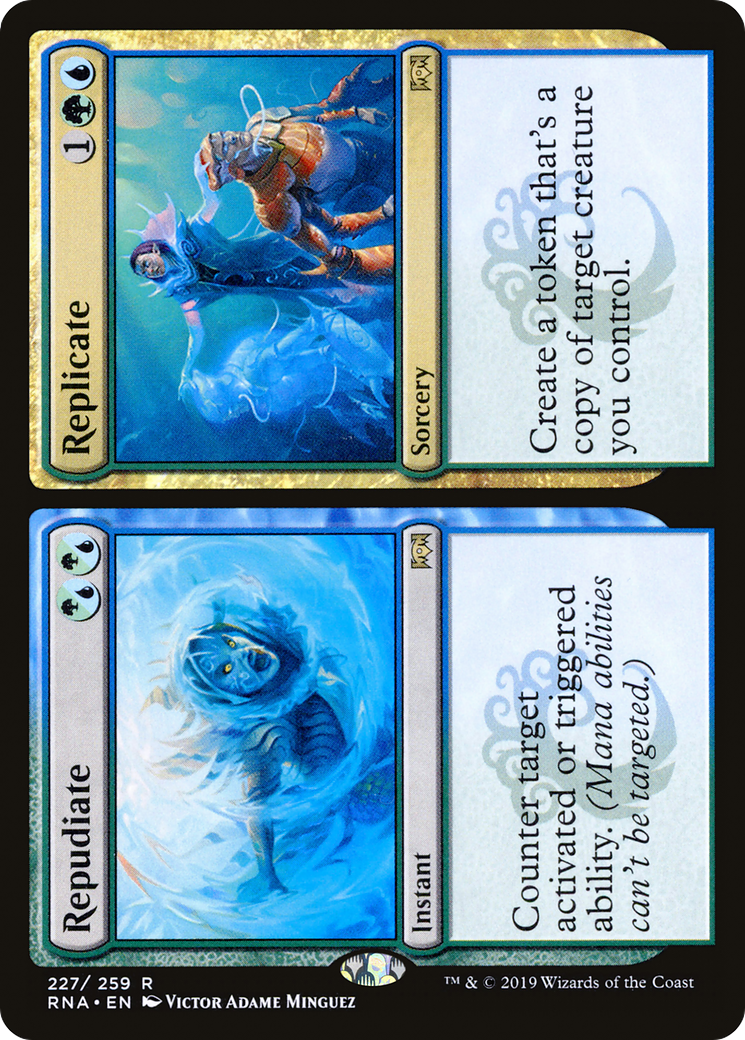 Repudiate // Replicate (RNA-227) [Ravnica Allegiance] Foil
