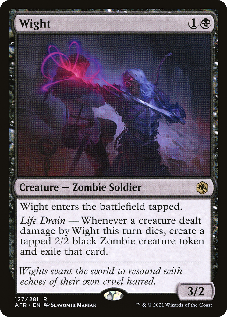 Wight (AFR-127) [Adventures in the Forgotten Realms] Foil