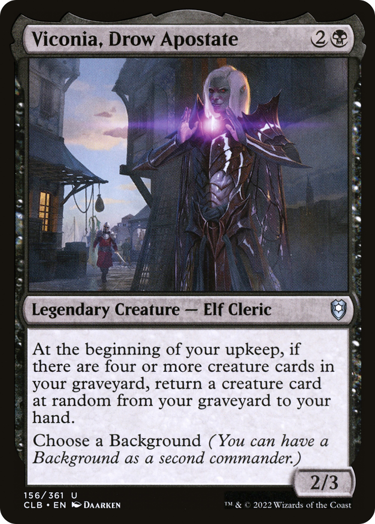 Viconia, Drow Apostate (CLB-156) [Commander Legends: Battle for Baldur's Gate] Foil