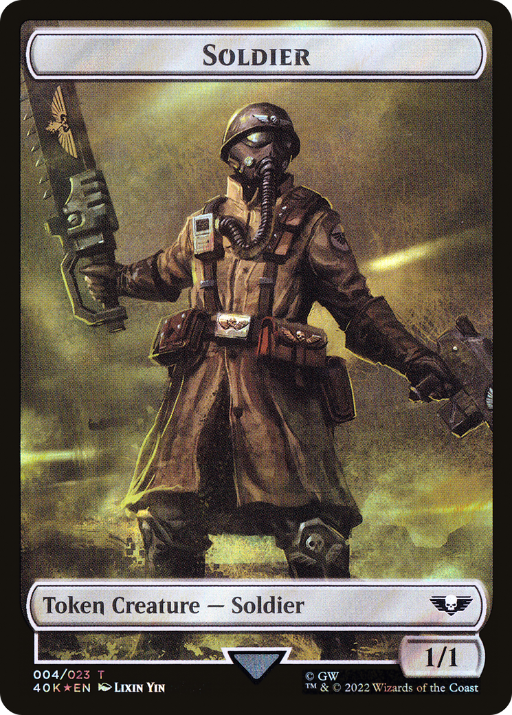 Soldier (T40K-04★) [Warhammer 40,000 Tokens] Foil