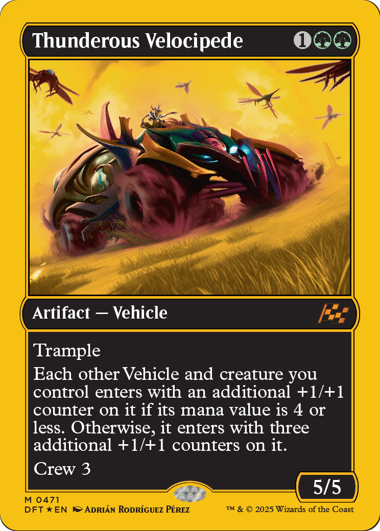 Thunderous Velocipede (First-Place Foil) (DFT-471) [Aetherdrift] Foil
