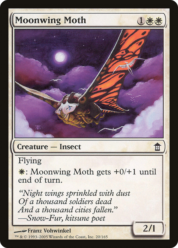 Moonwing Moth (SOK-020) [Saviors of Kamigawa] Foil