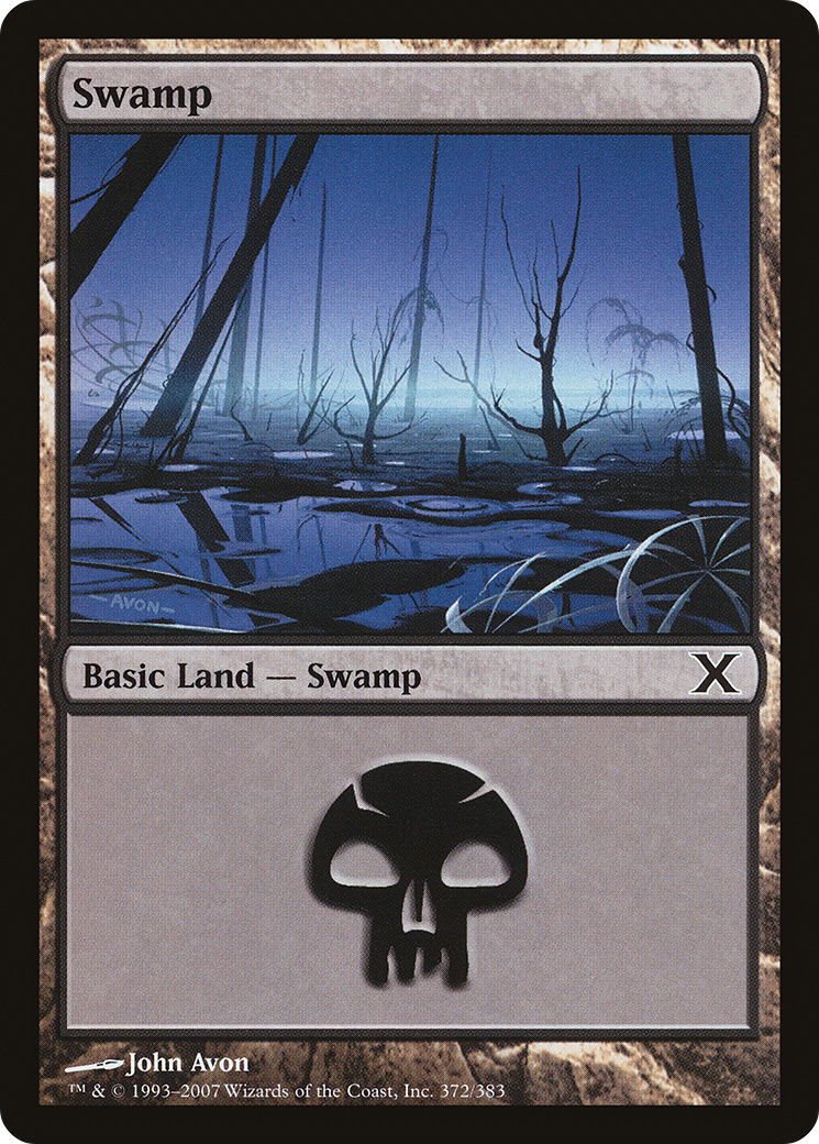 Swamp (10E-372) [Tenth Edition] Foil