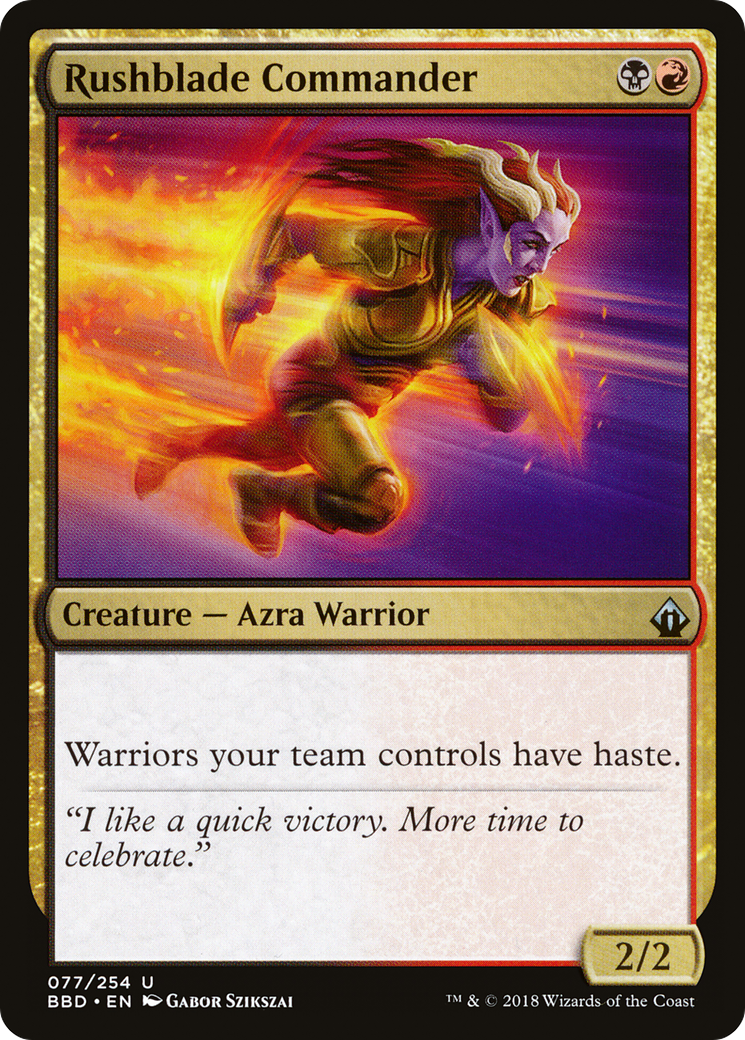 Rushblade Commander (BBD-077) [Battlebond]