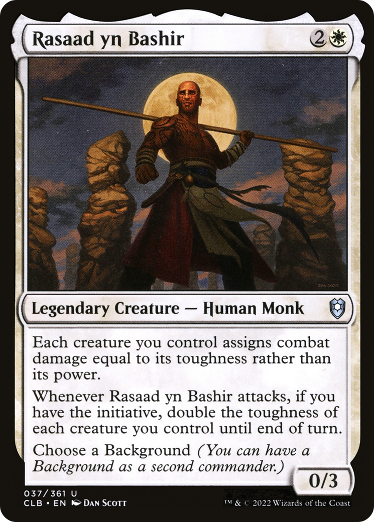 Rasaad yn Bashir (CLB-037) [Commander Legends: Battle for Baldur's Gate] Foil