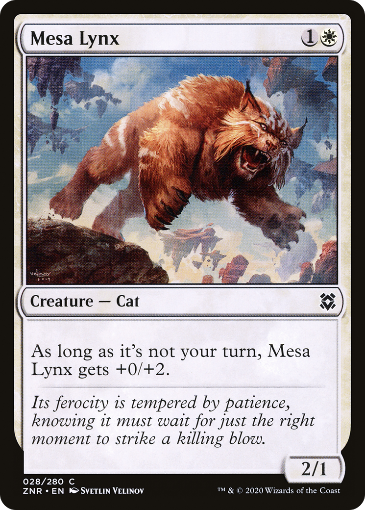 Mesa Lynx (ZNR-028) [Zendikar Rising] Foil