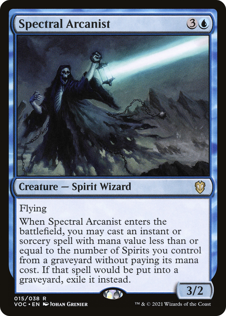 Spectral Arcanist (VOC-015) [Crimson Vow Commander]