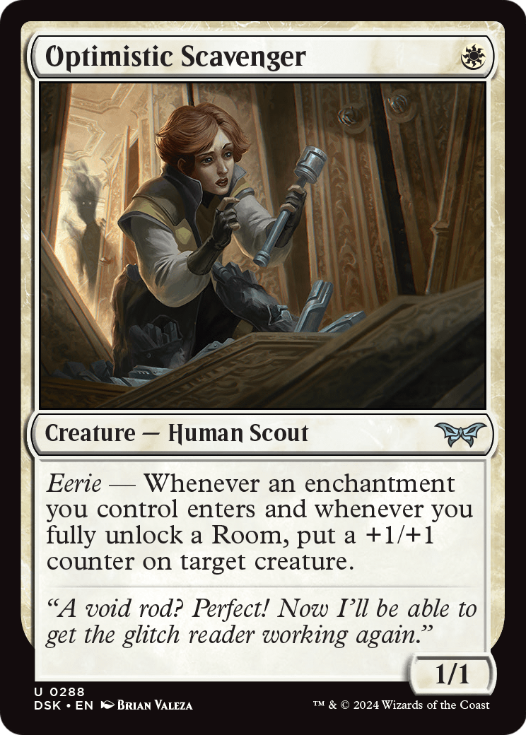 Optimistic Scavenger (DSK-288) [Duskmourn: House of Horror]