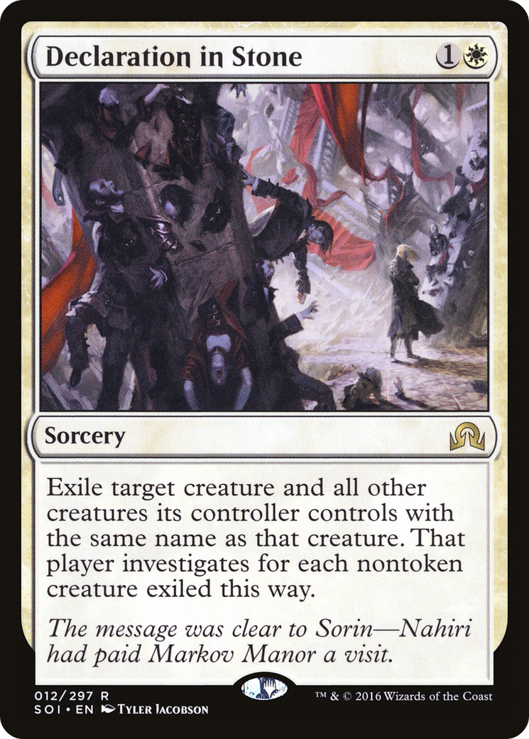 Declaration in Stone (SOI-012) [Shadows over Innistrad] Foil