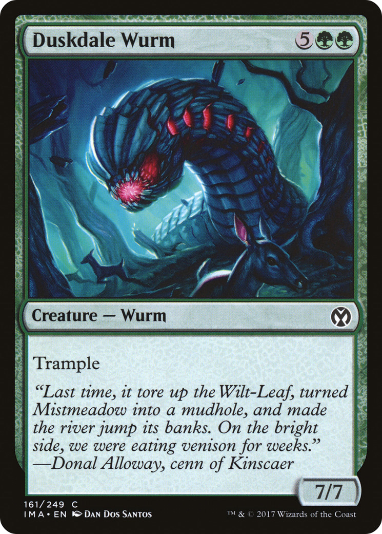 Duskdale Wurm (IMA-161) [Iconic Masters] Foil