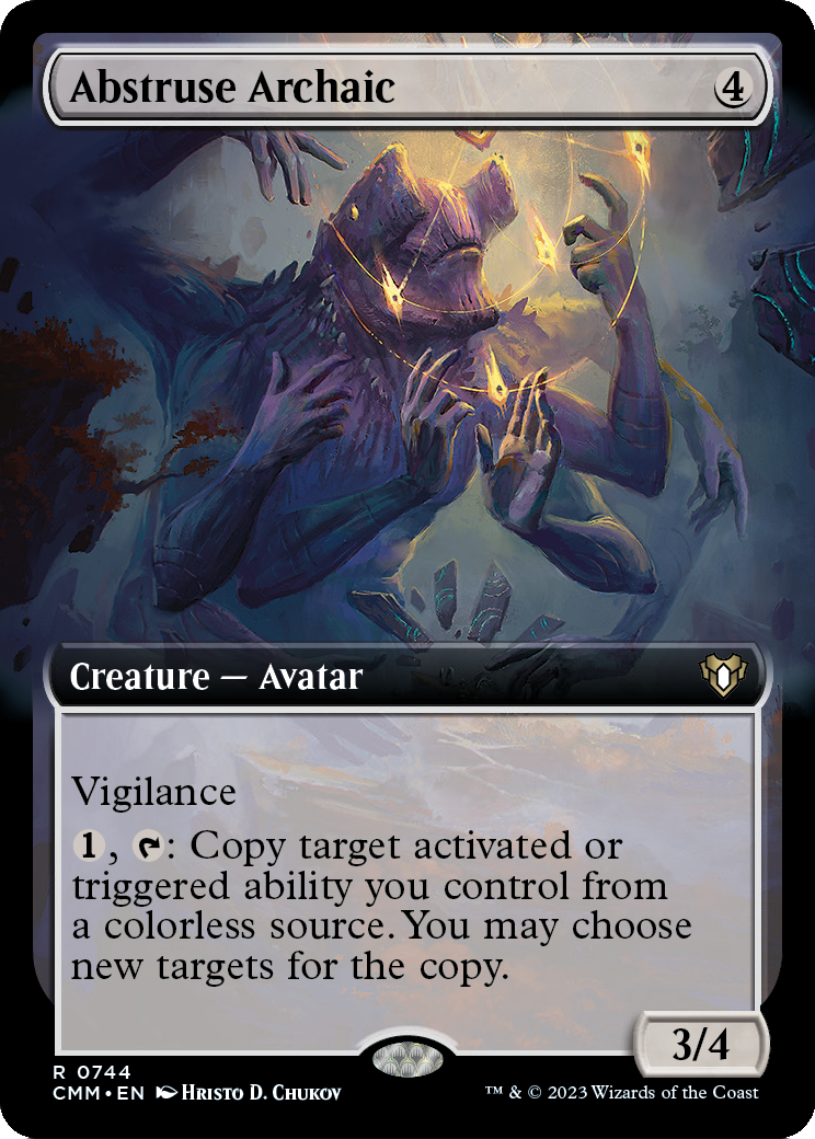 Abstruse Archaic (Extended Art) (CMM-744) [Commander Masters] Foil