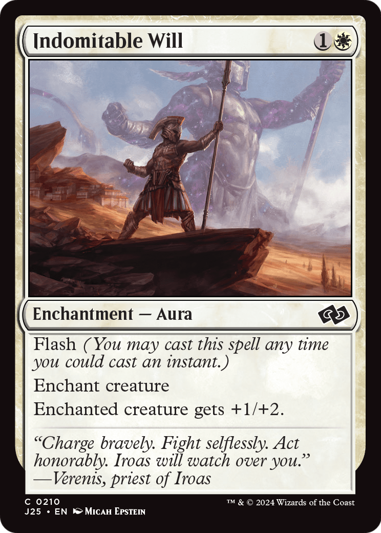 Indomitable Will (J25-210) [Foundations Jumpstart]