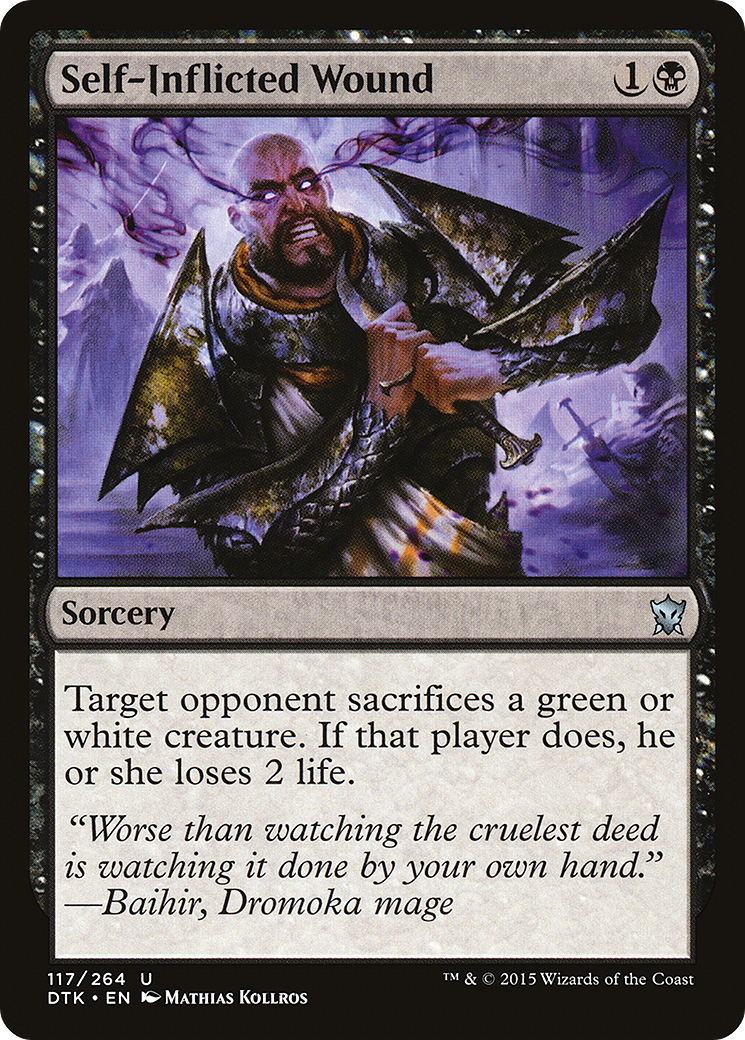 Self-Inflicted Wound (DTK-117) [Dragons of Tarkir]
