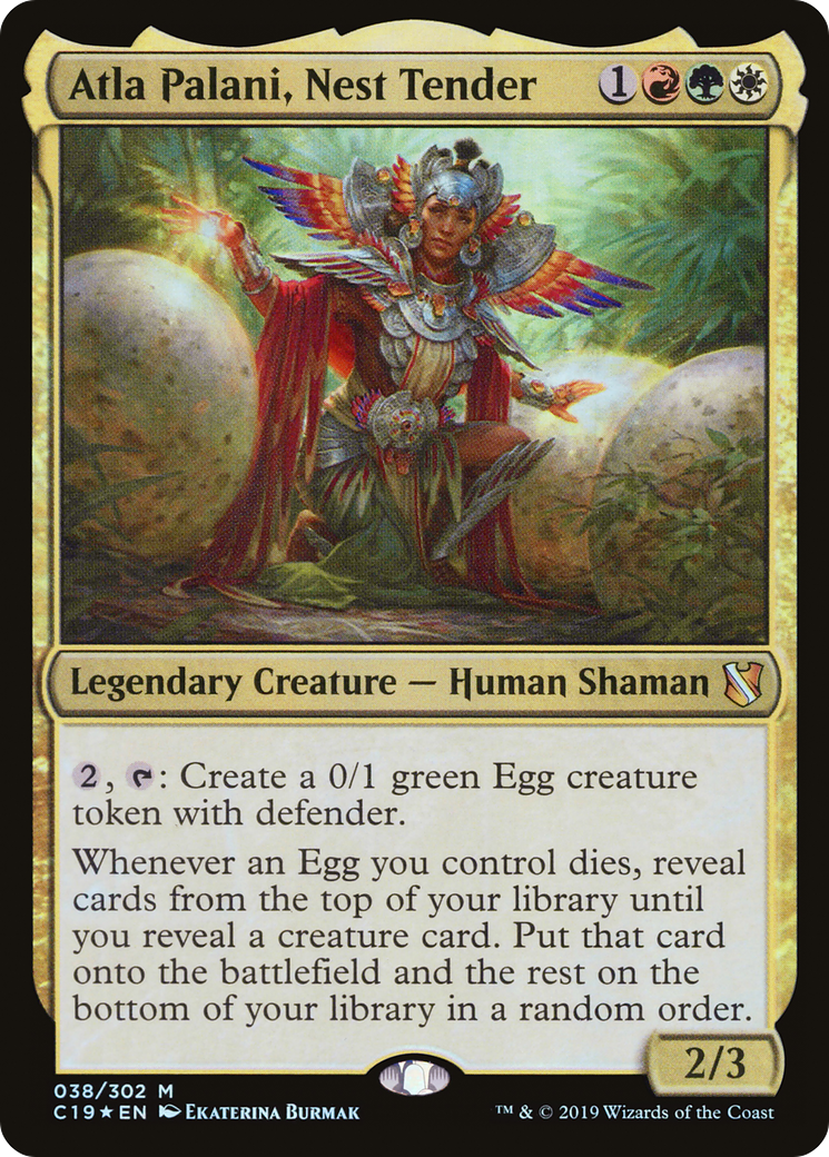 Atla Palani, Nest Tender (C19-038) [Commander 2019] Foil