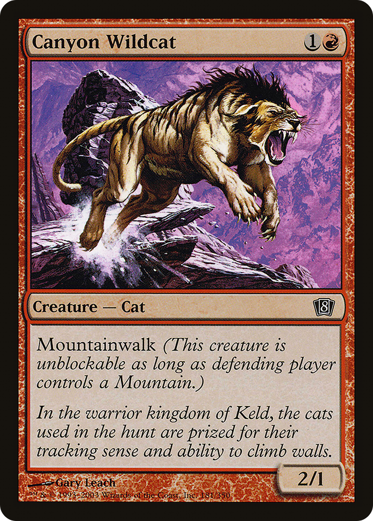 Canyon Wildcat (8ED-181) [8th Edition] Foil