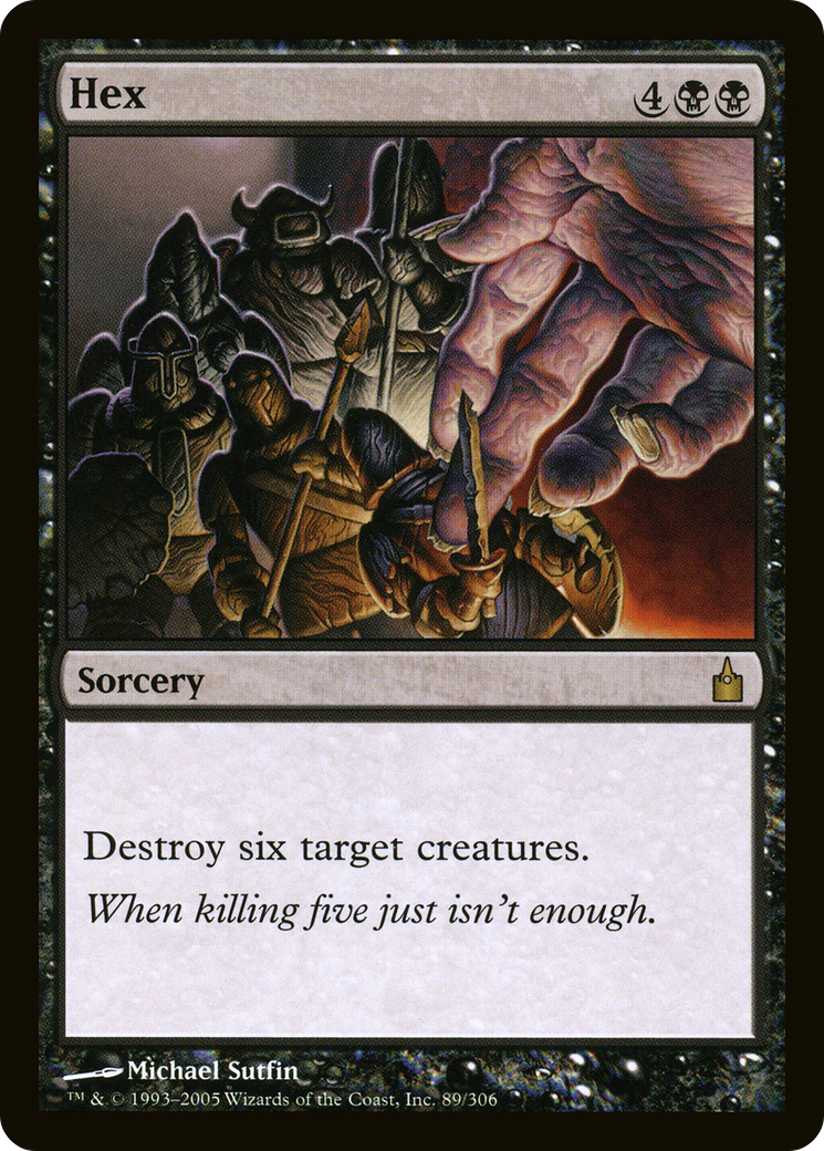 Hex (RAV-089) [Ravnica: City of Guilds] Foil
