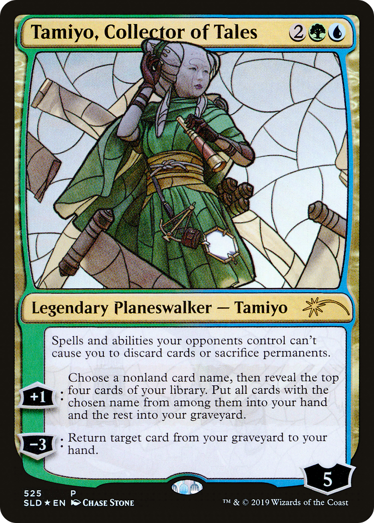 Tamiyo, Collector of Tales (Stained Glass) (SLD-525) [Secret Lair Drop] Foil