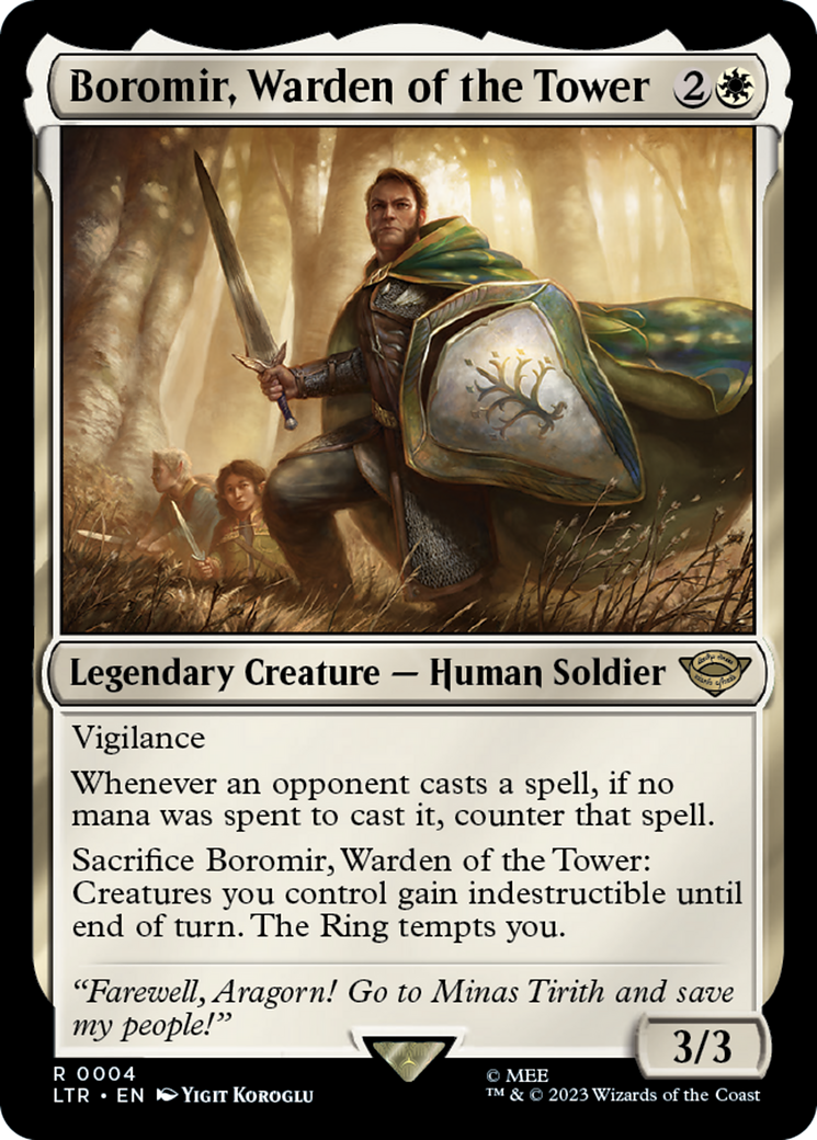 Boromir, Warden of the Tower (LTR-004) [The Lord of the Rings: Tales of Middle-earth]