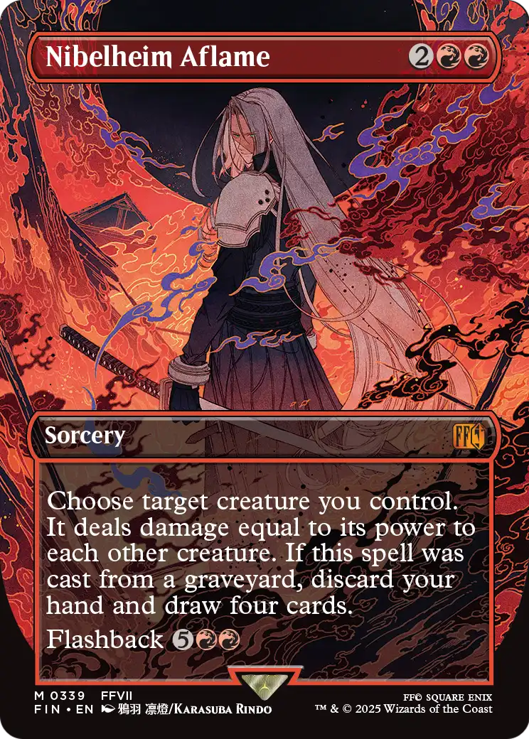 Nibelheim Aflame (Borderless) (FIN-339) [FINAL FANTASY]