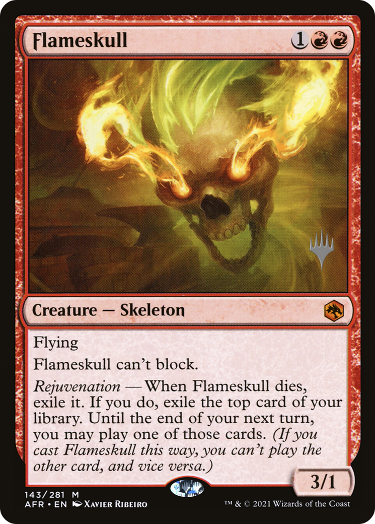 Flameskull (PPAFR-143) [Promo Pack: Adventures in the Forgotten Realms Promos]