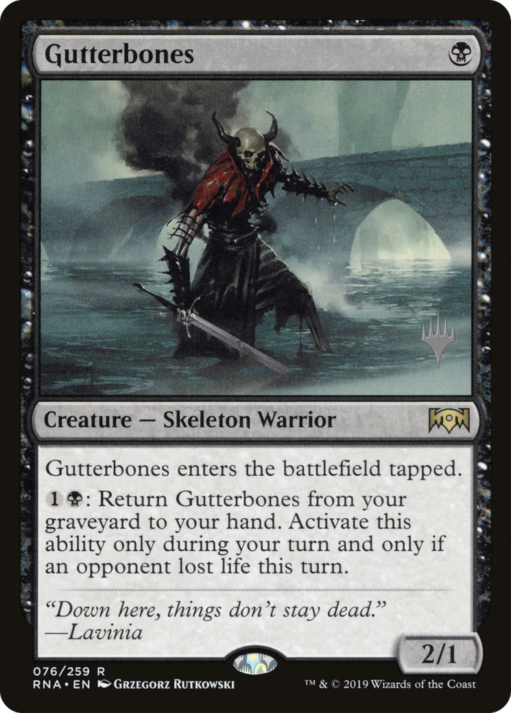 Gutterbones (PPM20-076) [Promo Pack: Ravnica Allegiance Promos]