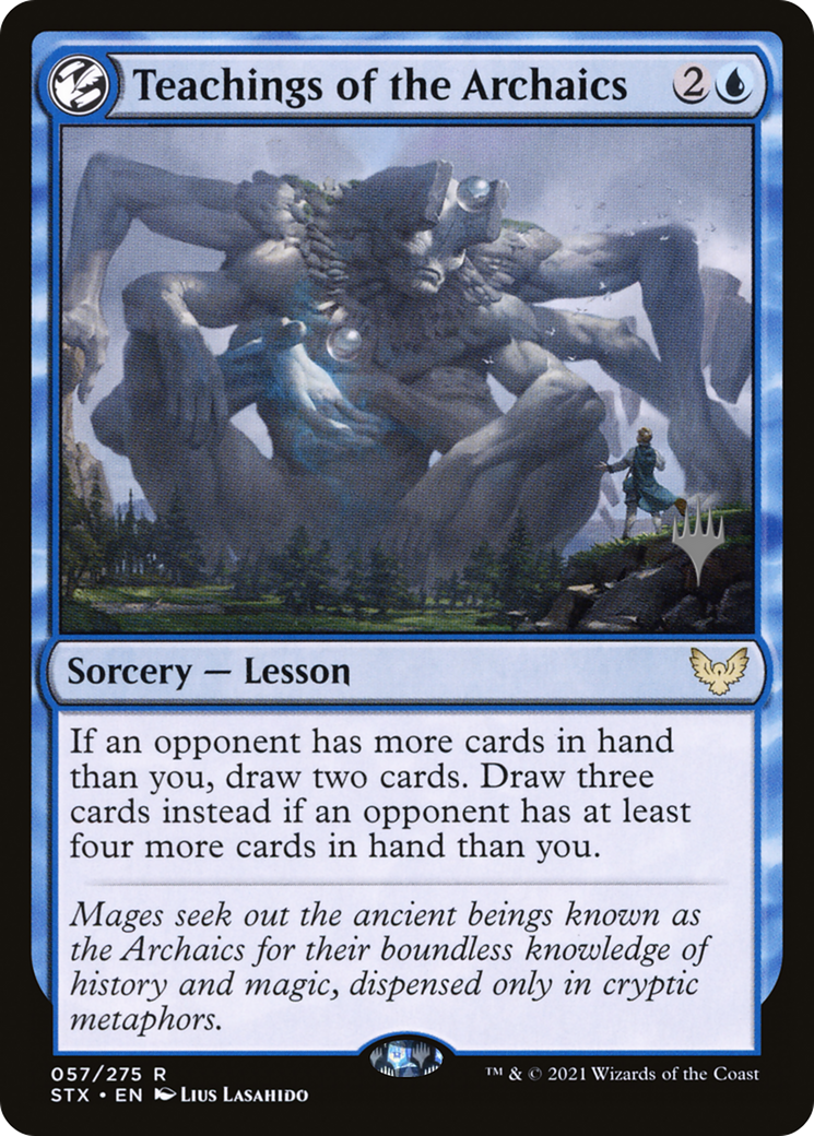 Teachings of the Archaics (PPSTX-057) [Promo Pack: Strixhaven: School of Mages Promos] Foil