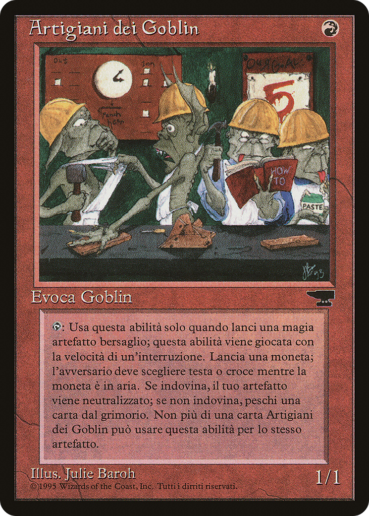 Goblin Artisans (Italian) - "Artigiani dei Goblin" [Rinascimento]