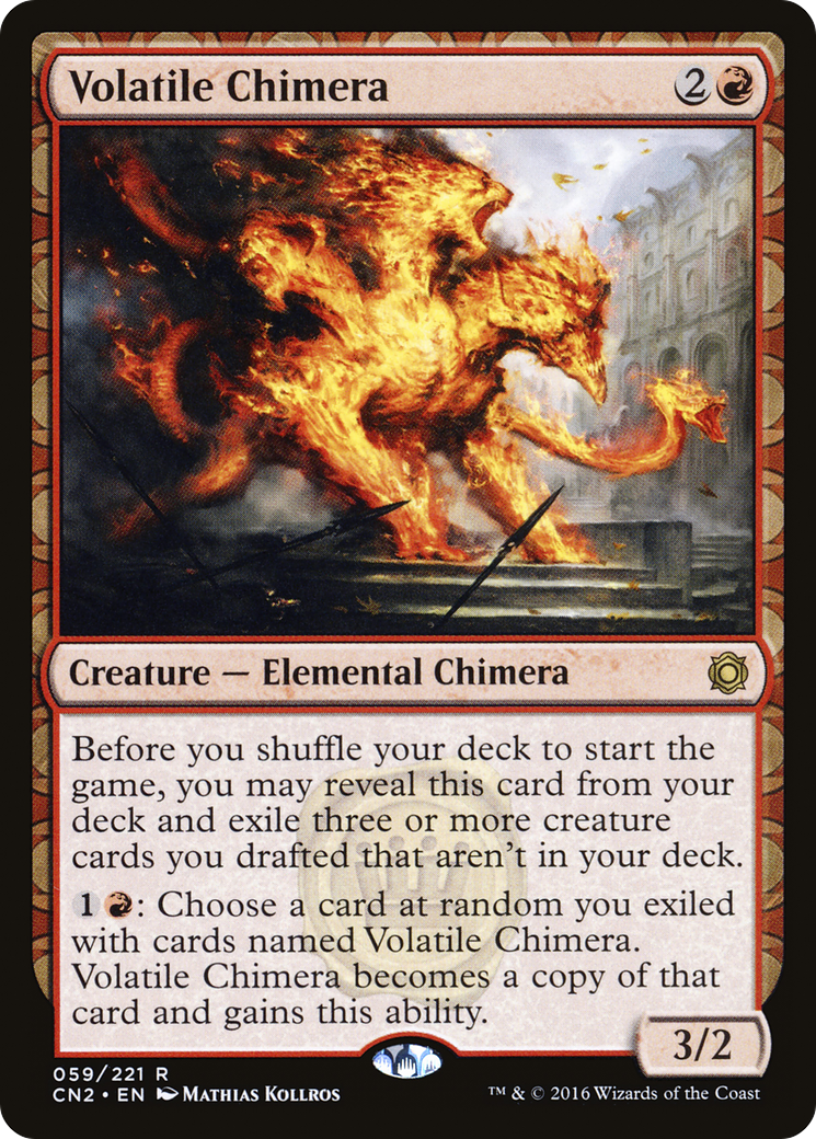 Volatile Chimera (CN2-059) [Conspiracy: Take the Crown] Foil