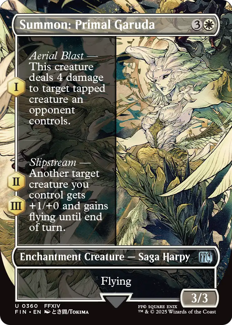 Summon: Primal Garuda (Borderless) (FIN-360) [FINAL FANTASY] Foil