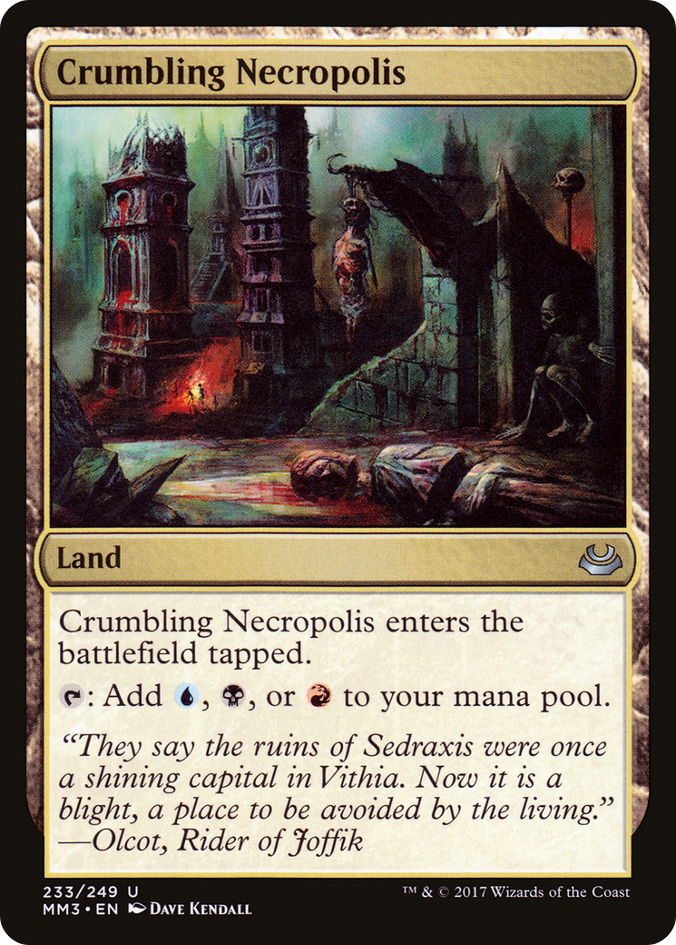 Crumbling Necropolis (MM3-233) [Modern Masters 2017] Foil