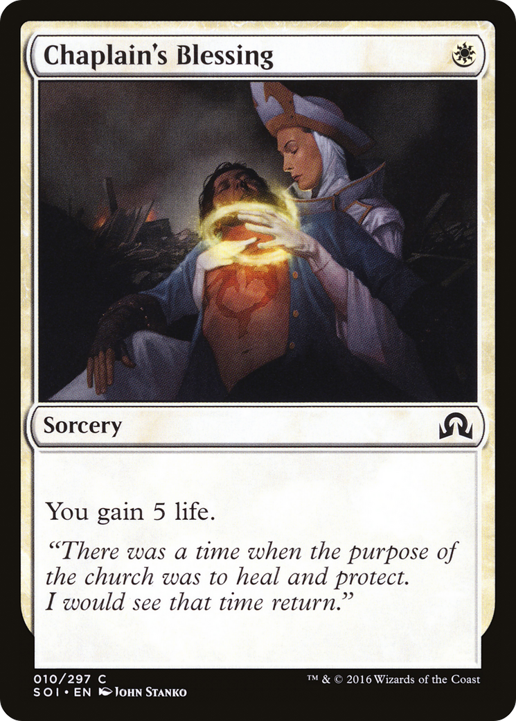 Chaplain's Blessing (SOI-010) [Shadows over Innistrad]