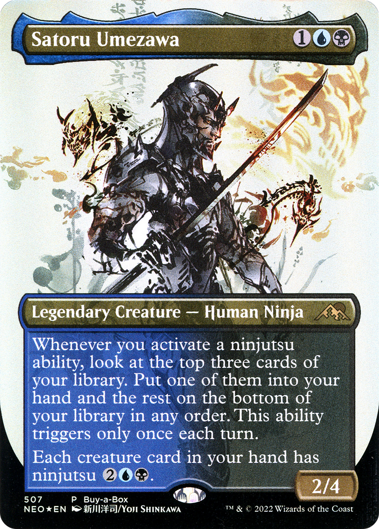 Satoru Umezawa (BABP-507) (Borderless) [Kamigawa: Neon Dynasty] Foil
