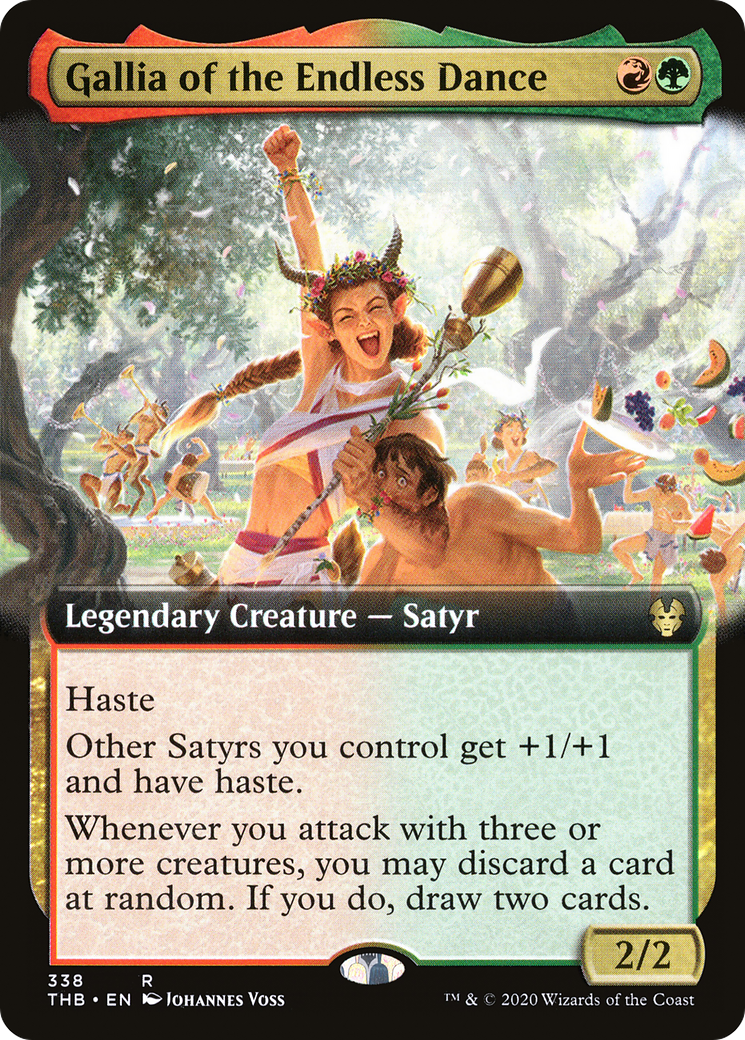 Gallia of the Endless Dance (Extended Art) (THB-338) [Theros Beyond Death] Foil