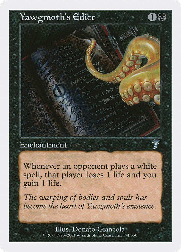 Yawgmoth's Edict (7ED-171) [7th Edition]