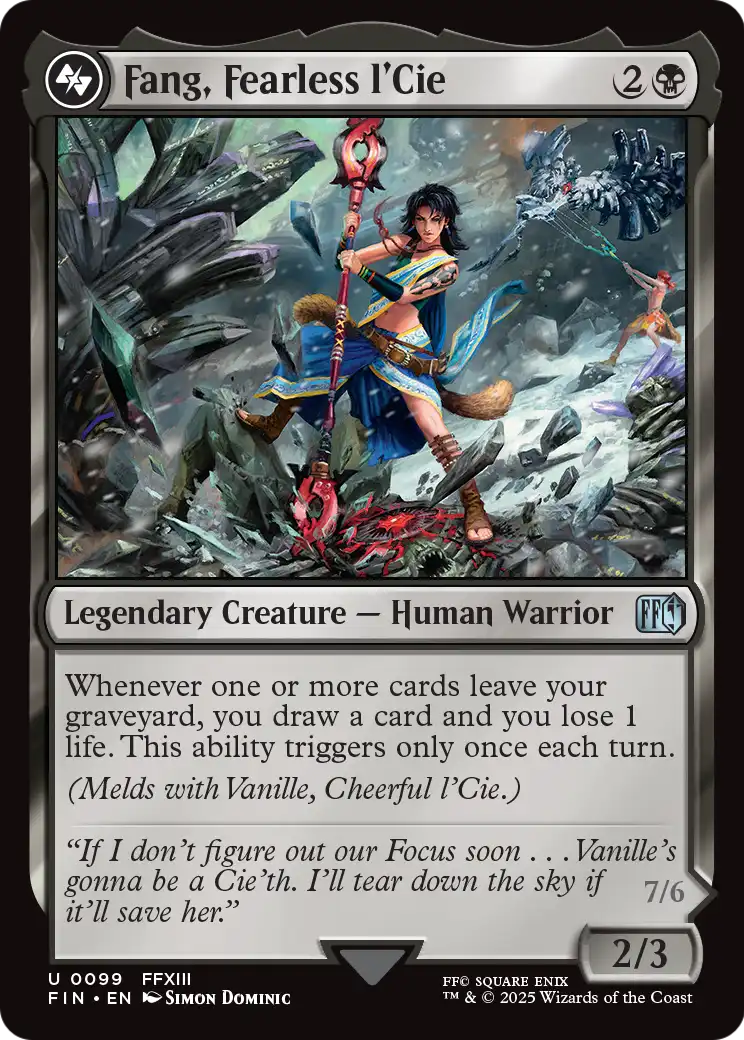 Fang, Fearless l'Cie (FIN-099) [FINAL FANTASY] Foil
