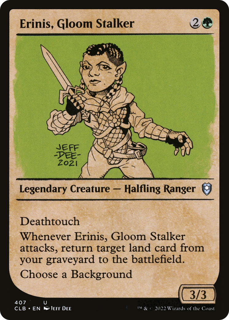 Erinis, Gloom Stalker (Showcase) (CLB-407) [Commander Legends: Battle for Baldur's Gate] Foil