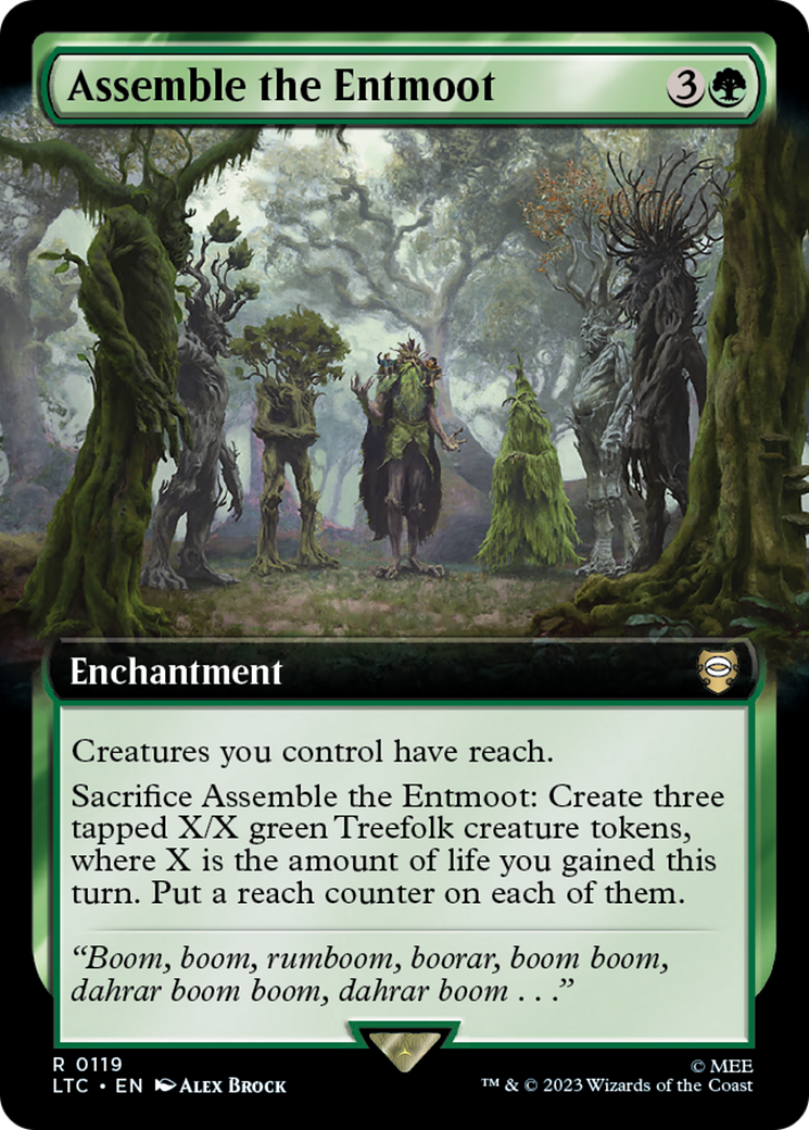 Assemble the Entmoot (Extended Art) (LTC-119) [Tales of Middle-earth Commander] Foil